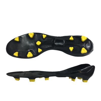 China Non-slip. Free Sample Durable Fashion Football Yellow Black Shoes Outsole for sale