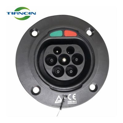 China IEC 62196-2 Type 32A - 2 Male Connector EV Electric Vehicle Three Phase Plug For Type - 2 Car Charging Type - 2 Car Side Plug for sale