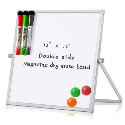 China Eco-friendly/BPA Free Hot Erase 360 ​​Degree Desktop Custom Dry Board Small Folding Magnetic School Buy Kids Whiteboard Whiteboard for sale