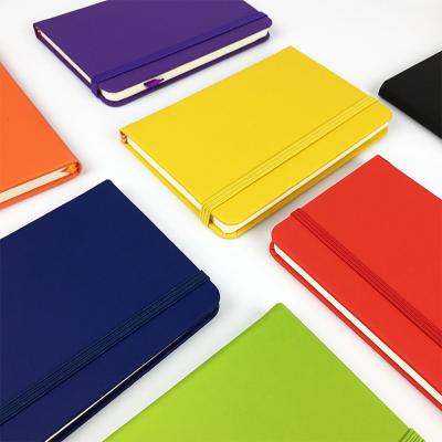 China 100% Custom Logo Acadamic PU Leather Notebooks Low Moq Notebook Eco-Friendly High Quality A5 Hardcover Book for sale