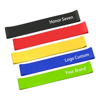 China Wholesale 5 Loops Eco-friendly Latex Exercise Bands Custom Adjustable Resistance Set Gym Workout Bands for sale