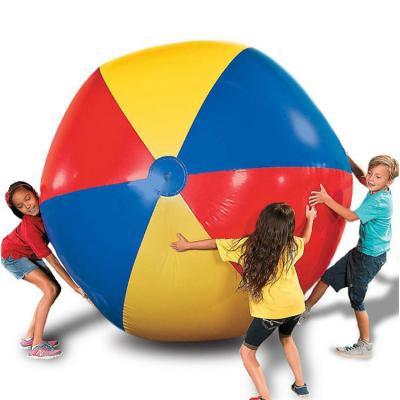 China Eco-friendly Beach Ball 200cm PVC Inflatable Beach Ball/Sports 300cm Big Freestanding Giants Summer Large PVC Beach Ball for sale