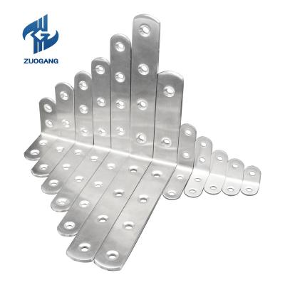 China Decorative Stainless Steel 90 Zuogang 180 Degree Angle Anchor Bracket Corner Braces for sale