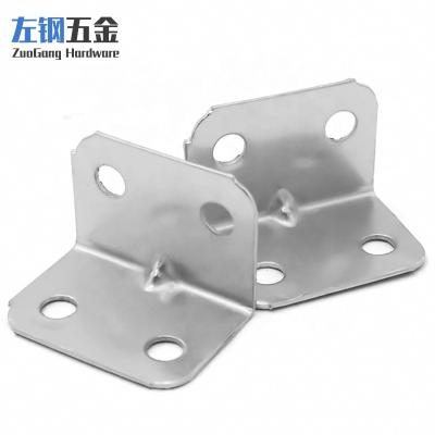 China Stamped Custom Stainless Steel L Shape Steel Chevron Corner Brace for sale