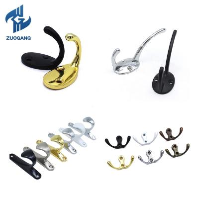 China Viable Wholesale Colored Metal Towel Kitchen Bathroom Door Vintage Decorative Aluminum Coat Wall Hooks for sale