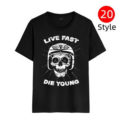 China 2021 Hot Custom T-shirt Anti-Wrinkle 100% Black And White Summer Sale LOGO Graphics Printing Tee Shirts 200Gsm Cotton Men Unisex T-shirts for sale