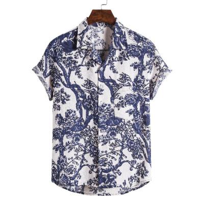 China Wholesale TS64 2021 CIA Fashion Pattern Anti-pilling Shorts Sleeve Hawaiian Beach Men's Casual Shirts for sale