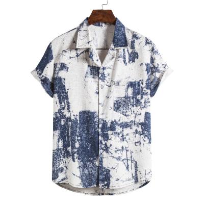 China Anti-pilling TS81 Fashion Hawaiian Style Printing Mens Polyester Cotton Shirt Premium Custom Design Shirts for sale