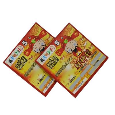 China Casino High Quality Cheap Price Buy Scratch Card Debit Buy Cardboard Game Scratch Card for sale