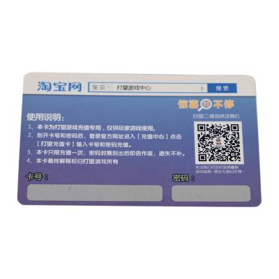 China Wholesale 2021 Chinese Suppliers High Quality Refill Calls Plastic Card Customized Shape for sale