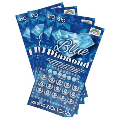 China Wholesale China Lottery Cheap And Affordable Scratch Off Lottery Ticket Printing Buy Online for sale