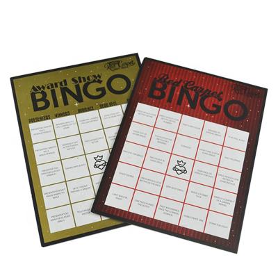 China Verification Code Bingo Cards Factory Hot Selling Lottery Scratch Tickets Bingo Cards Printing With Custom Design for sale