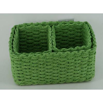 China New Viable Mini Creative Woven Woven Storage Three-Piece Basket Mini Basket for sale