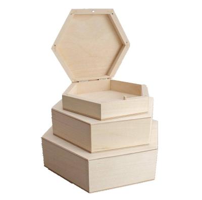 China Contemporary wholesale high quality solid wooden storage box wooden packaging for sale