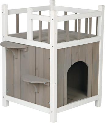 China Sustainable Luxury Wood High Quality Durable Classic Pet Portable Kennel Furniture House for sale