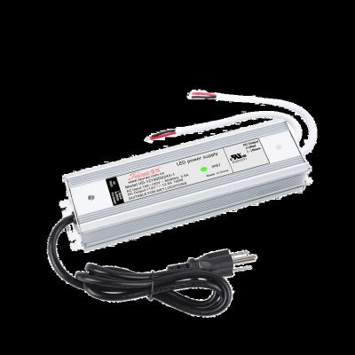 China Cabinet LED Lighting AC 120V to DC 12v 150W Led Driver Switch IP67 Waterproof Mode Power Supply with UI Plug for Signage Lighting for sale