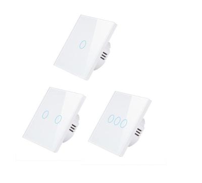 China 2Gang WiFi+RF433 Suppliers Without Neutral/ With Neutral 500/600W/Gang Touch Tuya Smart WiFi Wall Light Switch for sale