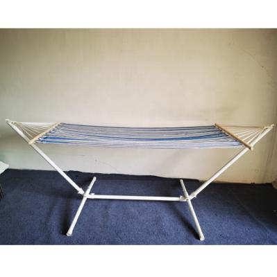 China Modern Hot Selling Good Quality Hammock Modern Stylish Portable Double Outdoor Camping Hammock With Steel Stand Carry Hanging Bag Swing Hammocks for sale