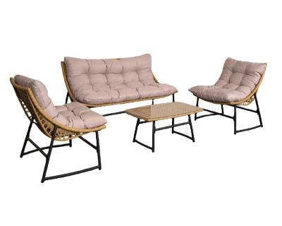 China Modern Hot European Outdoor Outdoor Furniture Rattan Contemporary Art Furniture Sale Garden Set For Sale for sale