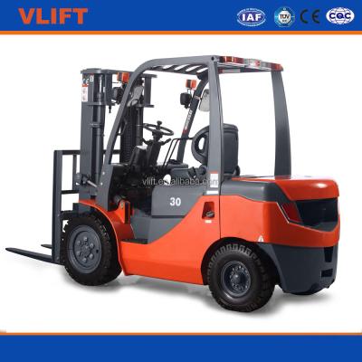 China 3 Ton Diesel Forklift Truck With 4M Mast Low Price 3000kg for sale