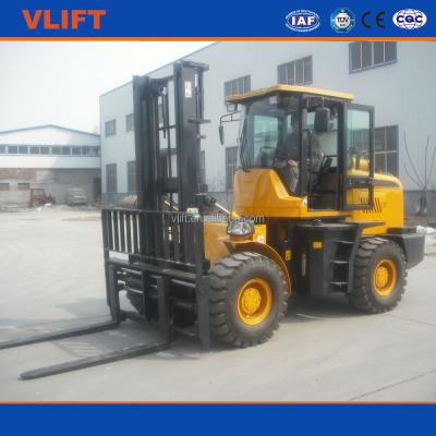 China 4 Ton 4000kg Hydraulic Rough Terrain 4x4 Diesel Forklift for sale