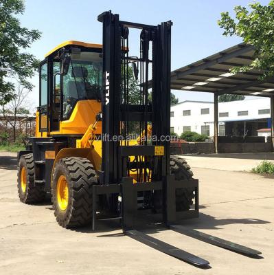 China 3 Ton Forklift Rough Terrain Truck 4x4 Drive 3000kg for sale