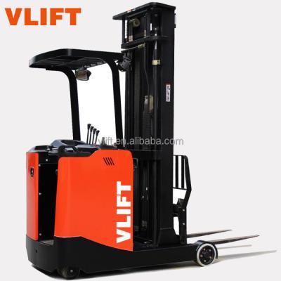 China 1.5 Ton Reach Truck Electric Forklift For Cross Narrow Aisle 1500kg for sale