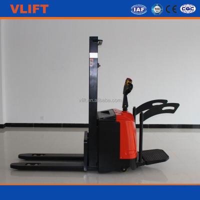 China Warehouse 1.5 Ton Full Electric Stacker Lifting Height 5000 Mm 1150mm*190mm for sale