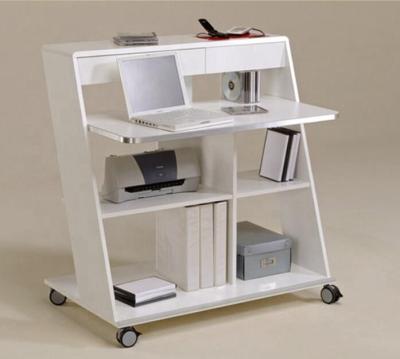 China Modern demountable wooden computer desk with wheels for sale