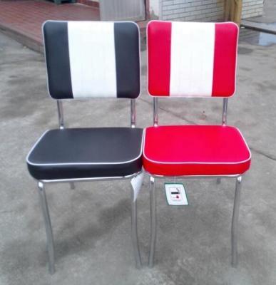 China Dining chair red and white /black and white leather dining chair for sale