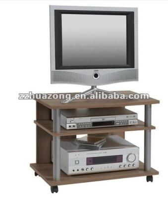 China Small Modern MDF Wooden Board End TV Rack 3 Tiers for sale