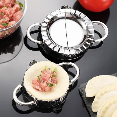 China Sustainable Multifunctional Stainless Steel Wrapper Presser Molds Cooking Dumpling Mold for sale