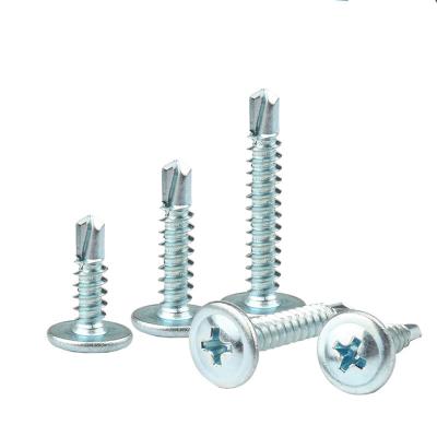 China Wafer Factory OEM Galvanized Cross Recessed Wafer Head Self Drilling Screws For Metal for sale