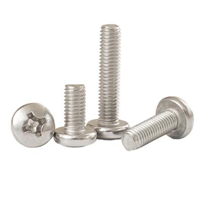 China Pan Manufacture Wholesale Stainless Steel Cross Recessed Pan Head Screws for sale