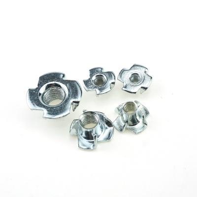 China Heavy Industry Good Prices Frontier Special Supply Carbon Steel Galvanized Furniture Tee Nuts Four-way Multi-direction for sale