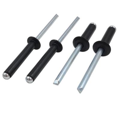 Chine Factory direct supply custom steel rivets black anodized open type blind rivet aluminum steel button head pop rivets à vendre