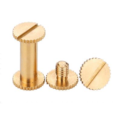 Cina High Quality Brass Male And Female Slotted Pound Binding Post Thumb Screws in vendita