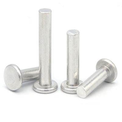 中国 304 Stainless Steel Flat Rivet Head GB109 High Quality Flat Solid Rivets 販売のため