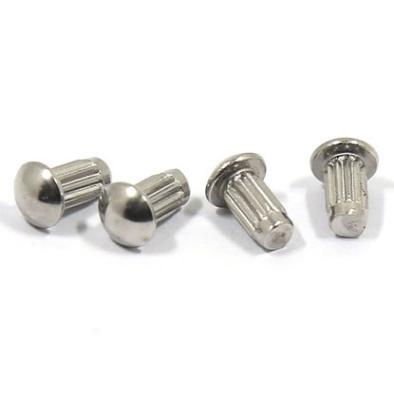 중국 Manufacture high quality 304 stainless steel round key nameplate knurled solid rivets 판매용