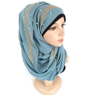 China Hot Wholesale Custom Long Under Bubble Shawl Dubai Silk Muslim Hijab Women for sale