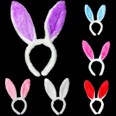 China Decorate Easter Day Adult Children Cute and Cozy Costume Bunny Ear Hairband Hair Accessories Headband Rabbit Ear Headband Dress for sale