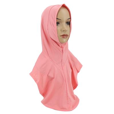 China Fashion Muslim Women Quick Dye Fitted Neck Cover Hijab Stretchy Breathable Sports for sale