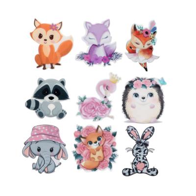 China Europe Animal Fox Acrylic Planar Flatback Resin For Handmade Hair Accessories for sale