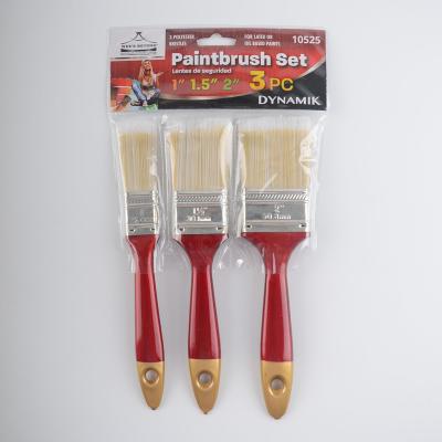 China 1/1.5/2 Paint 3 Pc Paint Set Brush Tools With Plastic Handle for sale