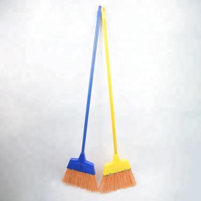 China Household Long Handle Big Small Angle Price Plastic Broom for sale