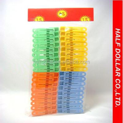 China 36pcs high quality colorful plastic clothes pegs for sale