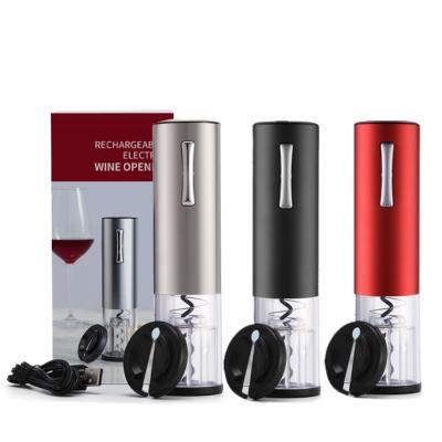 China JWC High Quality Favorable Price Stored Portable Rechargeable Electric Stainless Steel Wine Bottle Opener for sale