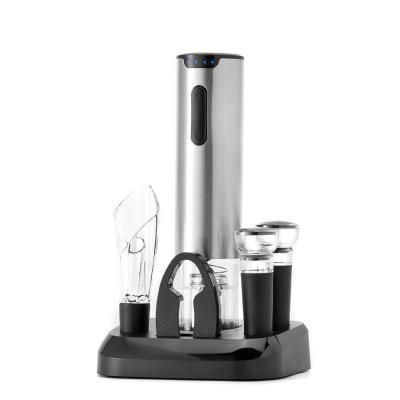 China Stocked Delivery Custom Portable Electric Wine Opener Rechargeable Electronic Corkscrew for sale