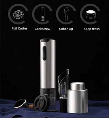 China USB 6 Sec Rechargeable Wine Opener Battery Wine Opener Air Pressure Pump Lithium Battery Stored Cordless Red Wine Opener for sale