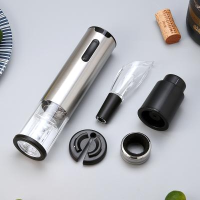 China Sustainable Electric Wine Opener Set Automatic Electric Wine Gift Set In A Case Accessories Opener Gift Sets for sale